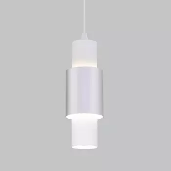 Подвесной светильник Eurosvet 50204/1 LED белый/матовое серебро