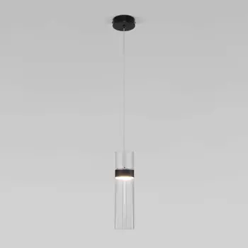Подвесной светильник Eurosvet 50244/1 LED черный/прозрачный