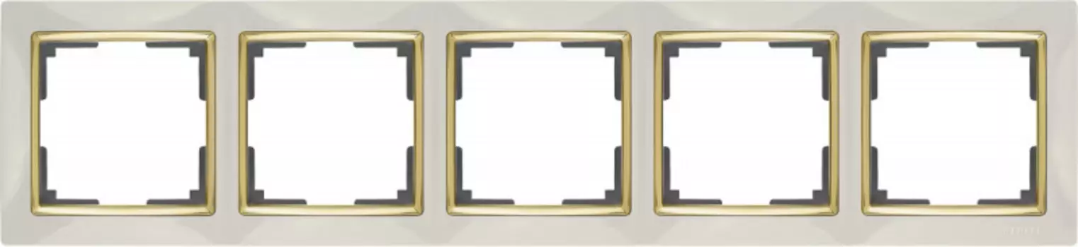 Рамка Werkel WL03-Frame-05-ivory-GD (слоновая кость/золото)