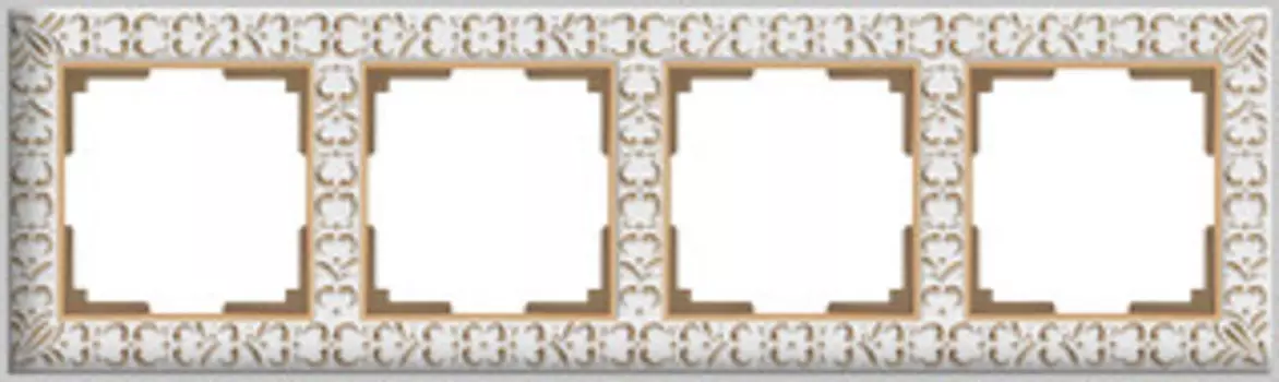 Рамка Werkel WL07-Frame-04(белое золото)