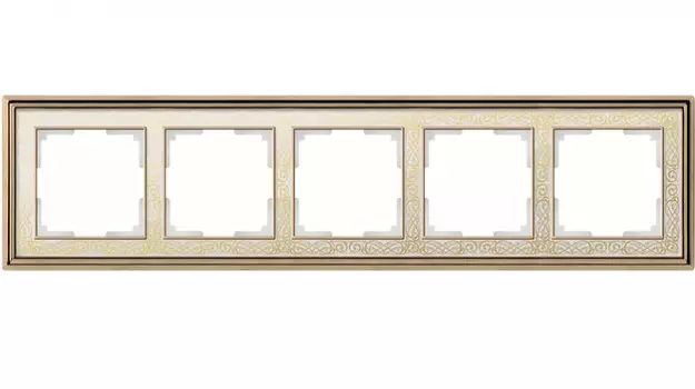 Рамка Werkel WL77-Frame-05 (золото/белый)