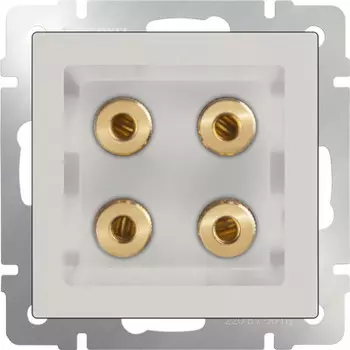 Розетка Werkel WL03-AUDIOx4 ivory (слоновая кость)