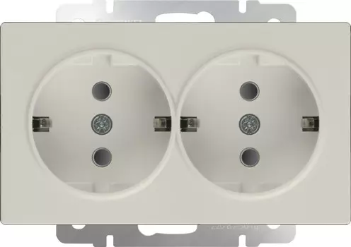 Розетка Werkel WL03-SKG-02-IP20 (слоновая кость)
