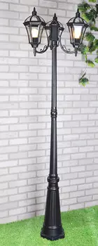 Садовый светильник Elektrostandard Capella F/3 черный