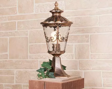 Садово-парковый светильник Elektrostandard Diadema S (GLYF-8046S) черное золото