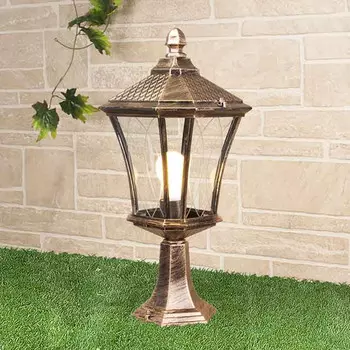 Садово-парковый светильник Elektrostandard Virgo S черное золото (арт. GLXT-1450S)