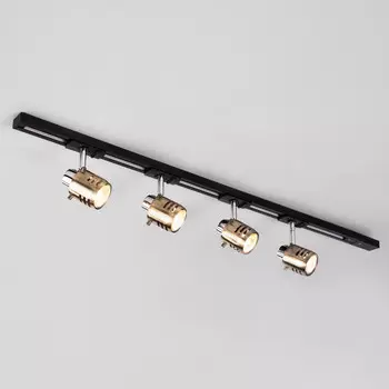 Трек-система Eurosvet 20076/4 хром/античная бронза