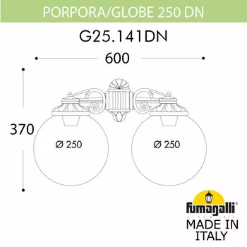 Светильник настенный Fumagalli G25.141.000.BXF1RDN