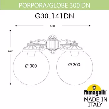 Светильник настенный Fumagalli G30.141.000.BZF1RDN