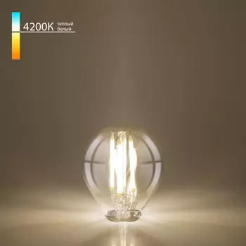 Светодиодная лампа Elektrostandard Mini Classic F 8W 4200K E27 (G45 прозрачный) (BLE2