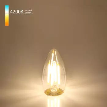 Светодиодная лампа Elektrostandard Свеча BLE2706 F 9W 4200K E27 (C35 прозрачный)