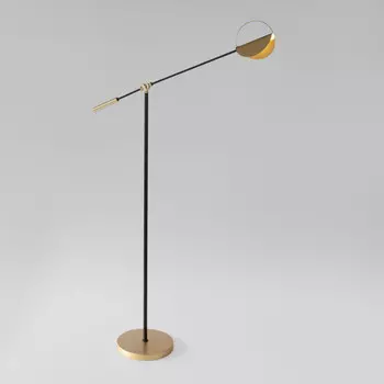 Торшер Eurosvet 01143/1 черный/золото