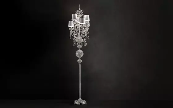 Торшер Masiero Silver Imperial / STL6 SWAROVSKI