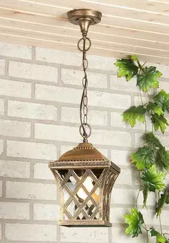 Подвесной уличный светильник Elektrostandard Cassiopeya H черное золото