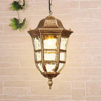 Подвесной уличный светильник Elektrostandard Dorado H черное золото (GL 1013H)