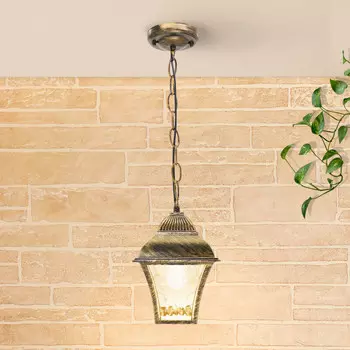 Подвесной уличный светильник Elektrostandard GL 1009H черное золото