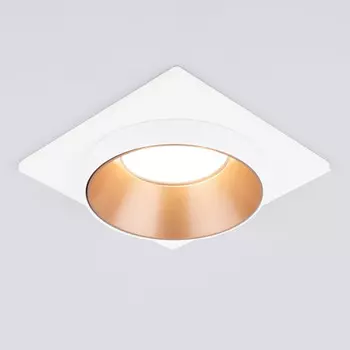 Встраиваемый светильник Elektrostandard 116 MR16 золото/белый