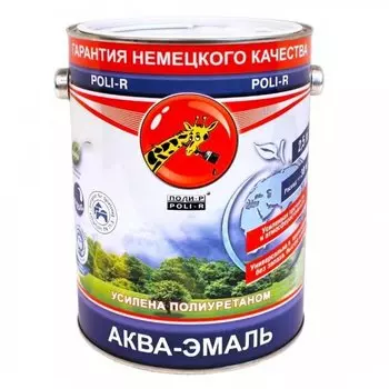 Аква - эмаль Поли-Р глянцевая 2,5 л
