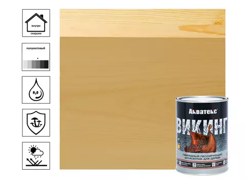 Антисептик акватекс Викинг 0,75л дуб