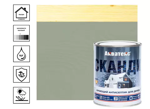 Антисептик для древесины Акватекс Сканди, фьорд 0,75 л