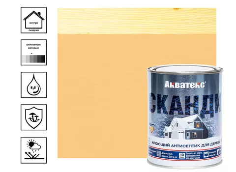 Антисептик для древесины Акватекс Сканди, карамель 0,75 л
