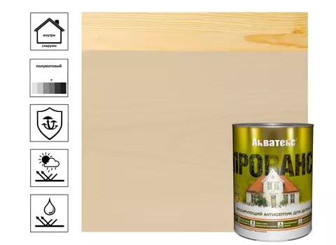 Антисептик лессирующий Акватекс Прованс 0,75л, ваниль