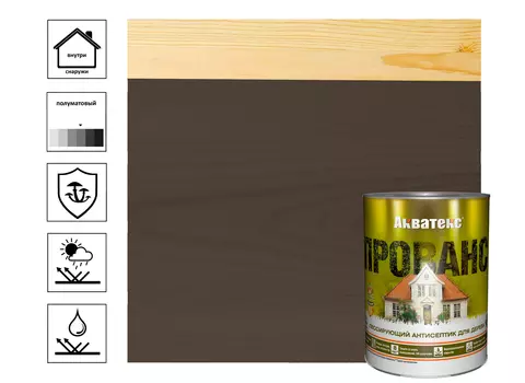 Антисептик лессирующий Акватекс Прованс 0,75л, венге