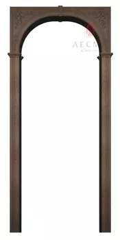 Арка Казанка, ПВХ дуб шоколадный 700х190х1800 со сводорасширителем