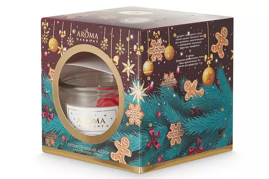 Ароматический набор Aroma Harmony КАШТАНОВЫЙ ПУДДИНГ свеча+диффузор