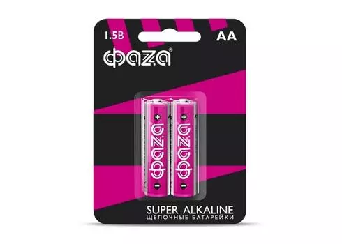 Батарейка щелочная LR 6 ФАZА Super Alkaline BL-2