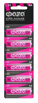 Батарейка щелочная LR 6 ФАZА Super Alkaline BL-6