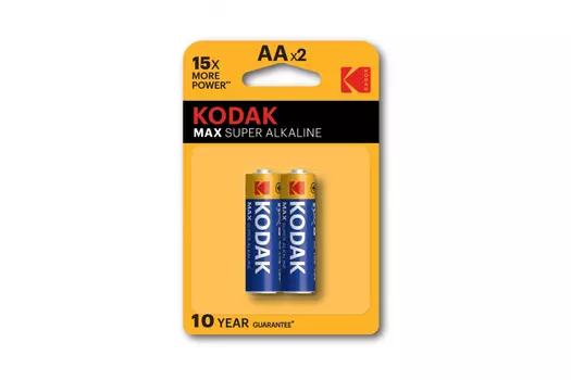Батарейки Kodak MAX LR6-2BL алкалиновые 2 шт.