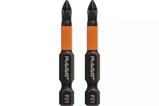 Биты магнитные Rage by Vira S2 PZ1 x 50 мм, 2 шт