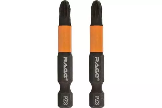 Биты магнитные Rage by Vira S2 PZ3 x 50 мм, 2 шт