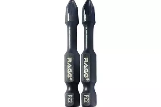 Биты торсионные Rage by Vira S2 PZ2 x 50 мм, 2 шт