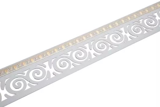 Бленда (70мм) Завиток 3м Белый золото