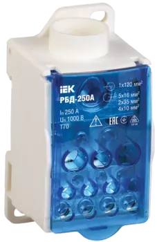 Блок распределительный на DIN-рейку РБД-250А ИЭК