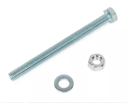 Болт с полной резьбой+гайка+шайба DIN 933 8х100 (3)