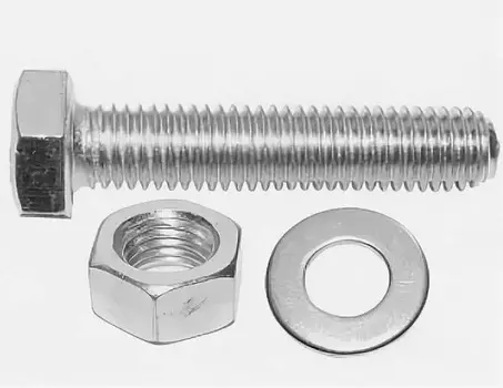 Болт с полной резьбой+гайка+шайба DIN 933 5х35 (25)