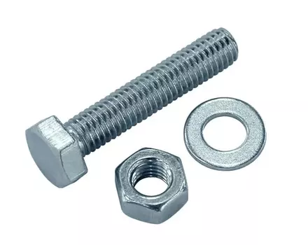 Болт с полной резьбой+гайка+шайба DIN 933 6х 90 (5)