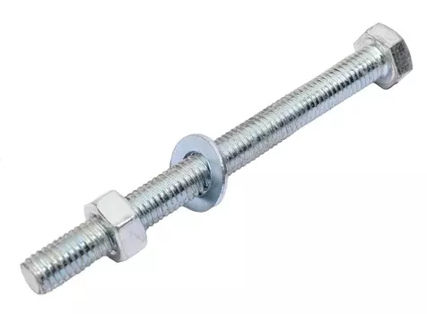 Болт с полной резьбой+гайка+шайба DIN 933 8х 90 (3)