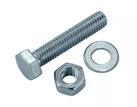 Болт с полной резьбой+гайка+шайба DIN 933 10х 90 (2)