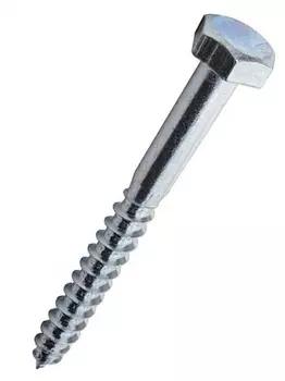 Болт Tech-Krep 6х120мм DIN 571 сантехнический оцинкованный, 2 шт