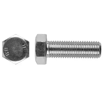 Болт Tech-Krep М16х50 мм DIN933 с шестигранной головкой оцинкованный, 2 шт