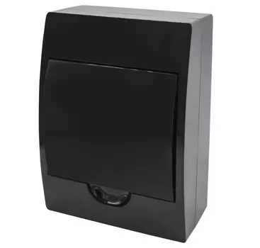 Бокс ЩРН-П-6 модулей навесной пластик IP41, Антрацит TDM