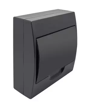 Бокс ЩРН-П-8 модулей навесной пластик IP41, Антрацит TDM