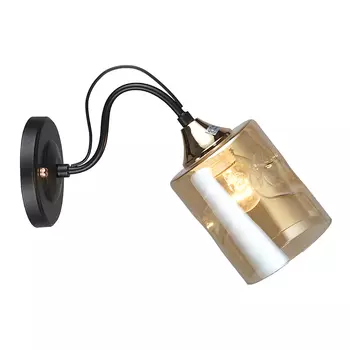 Бра настенное IMEX 1х60Вт E27, цвет черный, золото