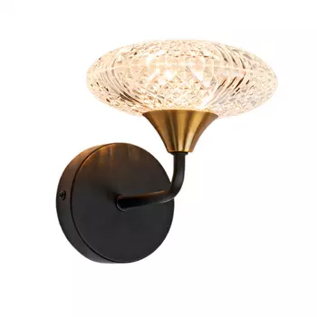 Бра настенное IMEX 1хG9, цвет черный, золото антик