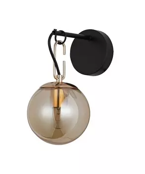 Бра Posizioni 9130-1W BK+FGD цвет черный/золото