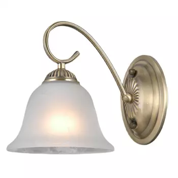 Бра РОСТОК MB40696/1A AB+WH 1x40W E27 h230 SN23 бронза